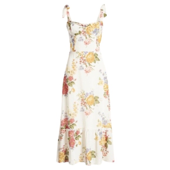 NEW Reformation Nikita Dress Bouquet 12 - Picture 1 of 17
